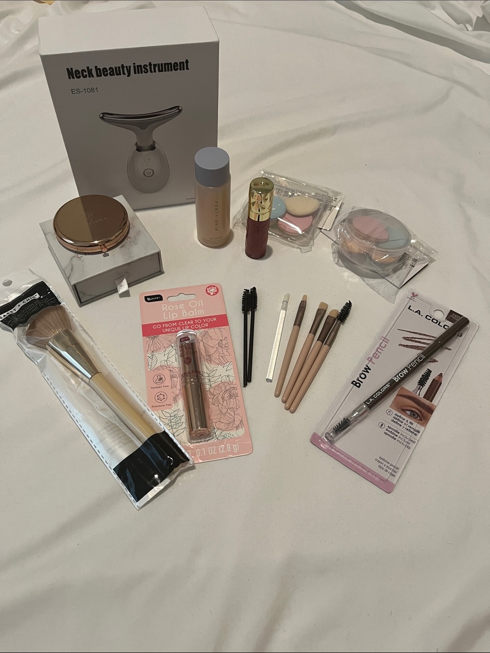 Assorted Women’s Makeup Tools & Lip Care - Pink